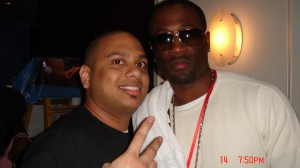 Dj Nasty with Q from R&B group 112 in New Orleans