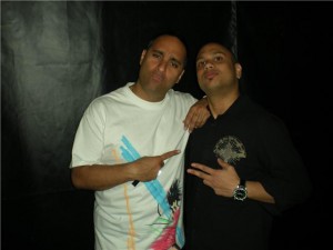 Dj Nasty & Super Comedian Russell Peters backstage